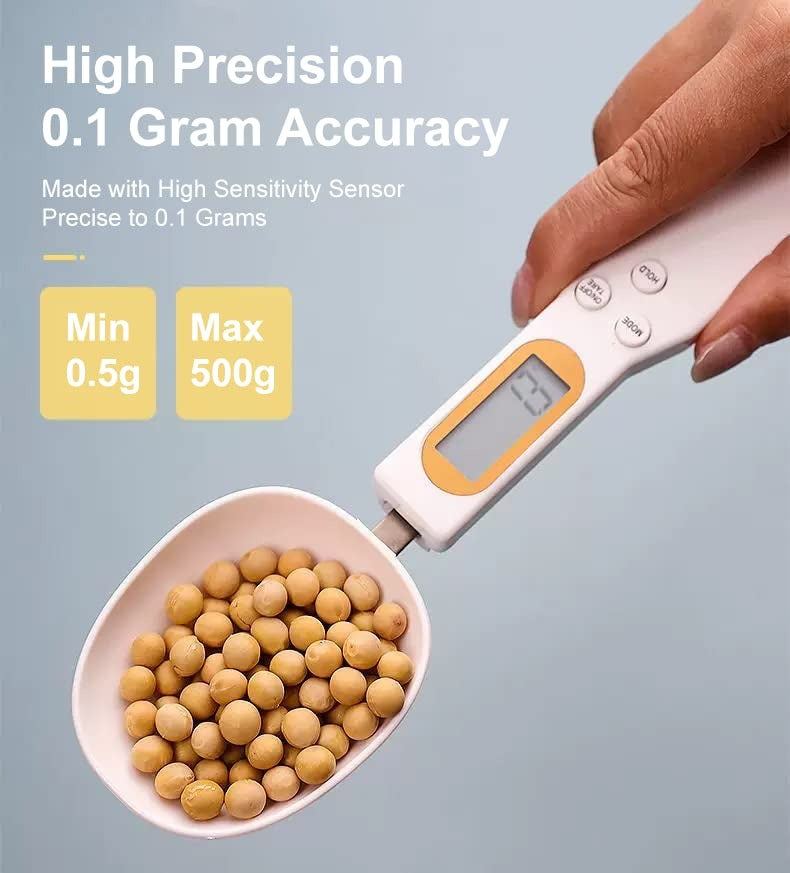 Mini Spoon Scale Digital Kitchen Scale Electronic LCD Food Scale 0.1-500g Cooking Flour Milk Coffee Powder Weight Measure Spoon