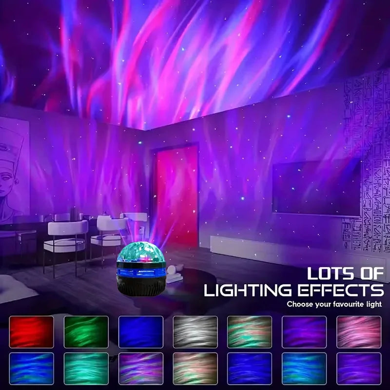 Galaxy Projector RGB Star Projector USB Powered Remote Control Night Light Lamp for Birthday Gifts Holiday Party Room Decoration