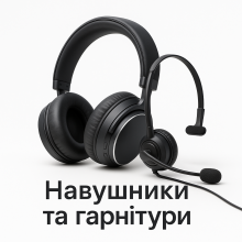 Навушники та гарнітури