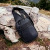 Якісна тактична сумка з кобурою, чоловіча сумка чорна з кордуру месенджер, тактичний месенджер