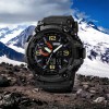 Годинник наручний чоловічий SKMEI 1520BK BLACK, армійський годинник протиударний. Колір: чорний