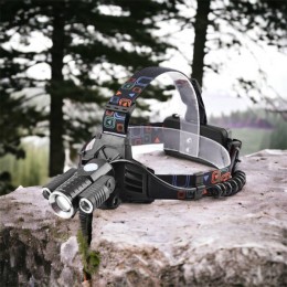 Ліхтар налобний W602-T6-2XPE Bike з велокріпленням 2x18650, світлодіодний ліхтар на лоб, надпотужний