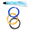 3D ручка Smart 3D Pen 2 c LCD дисплеєм, Цікава ручка 3д для дітей, Оригінальна. Колір: блакитний
