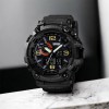 Годинник наручний чоловічий SKMEI 1520BK BLACK, армійський годинник протиударний. Колір: чорний