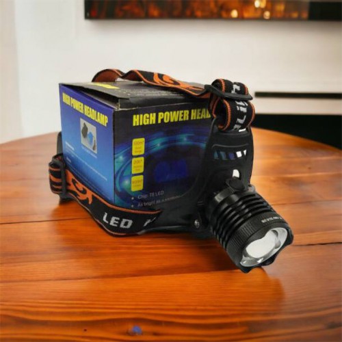 Ліхтар налобний Police BL-2189 T6 (MicroUSB), універсальний, з оптичним зумом, водонепроникний ліхтар