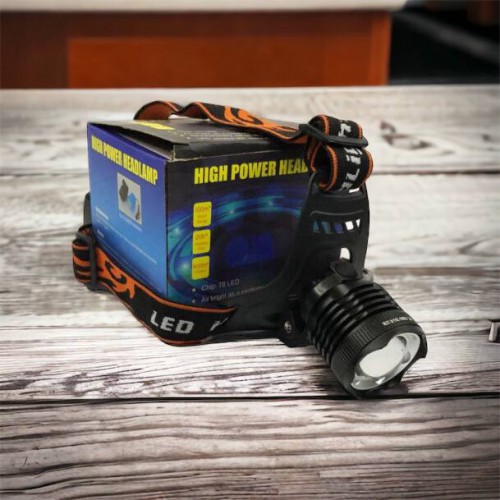 Ліхтар налобний Police BL-2189 T6 (MicroUSB), універсальний, з оптичним зумом, водонепроникний ліхтар