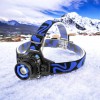 Ліхтар налобний W001-XPE, ЗУ 220V/12V, вбудований акумулятор, Потужний акумуляторний ліхтарик налобний
