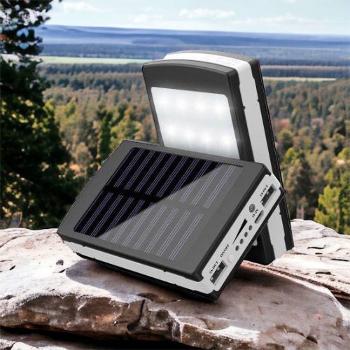 УМБ Power Bank Solar 90000 mAh мобільне зарядне з сонячною панеллю та лампою, Power Bank Charger Батарея