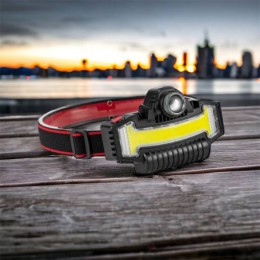 Налобний ліхтарик Bailong BL-W685-LTS+COB+RGB, 5 режимів, водостійкий, ударостійкий, USB кабель Type-c