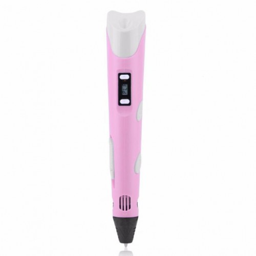 3D ручка Smart 3D Pen 2 c LCD дисплеєм, 3D ручка для розвитку уваги. Колір: рожевий
