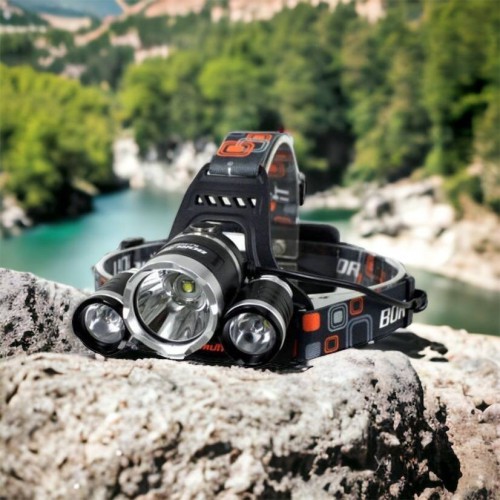 Ліхтар Police 3000-T6+2XPE (2х18650, 5 режимів, Zoom, 1500 люмен), Налобний ліхтар з лінзою