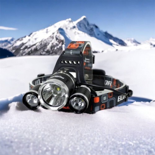 Ліхтар Police 3000-T6+2XPE (2х18650, 5 режимів, Zoom, 1500 люмен), Налобний ліхтар з лінзою