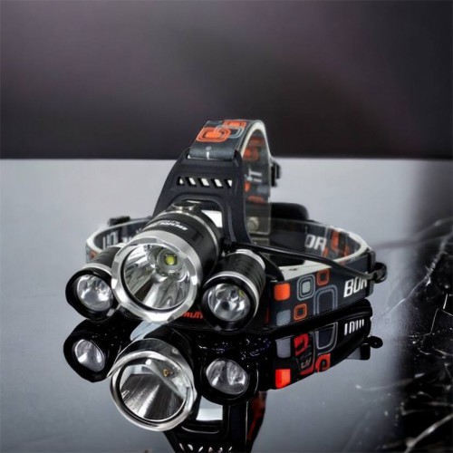Ліхтар Police 3000-T6+2XPE (2х18650, 5 режимів, Zoom, 1500 люмен), Налобний ліхтар з лінзою