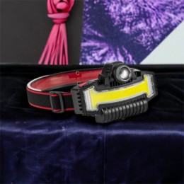 Налобний ліхтарик Bailong BL-W685-LTS+COB+RGB, 5 режимів, водостійкий, ударостійкий, USB кабель Type-c