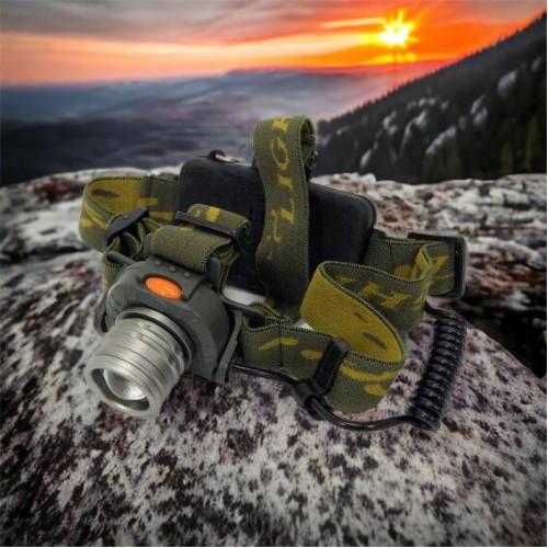 Налобний ліхтар тактичний Bailong BL-1505\602B SENSOR з датчиком руху, Ліхтарик налобний led