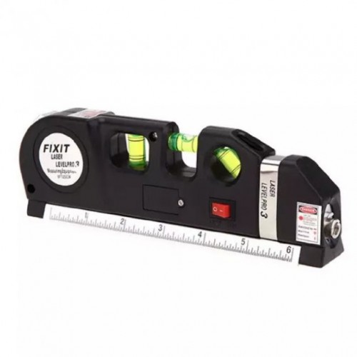 Лазерний рівень Laser Level Pro 3 з вбудованою рулеткою, Високоточний лазерний рівень