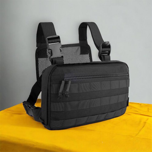 Тактична нагрудна сумка з Cordura 1000D, розгрузка чоловіча чорна