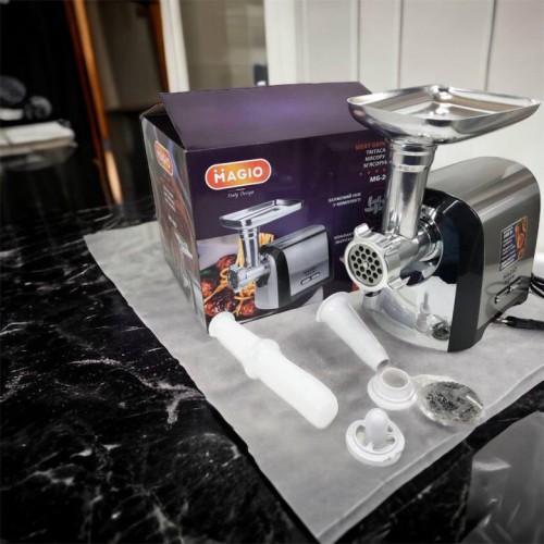 М'ясорубка Magio MG-269, 2400 W, м'ясорубка електрична метал, м'ясорубка з металевим редуктором