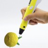 3D ручка Smart 3D Pen 2 c LCD дисплеєм, Дитяча електро ручка для фігурок із пластику. Колір: жовтий