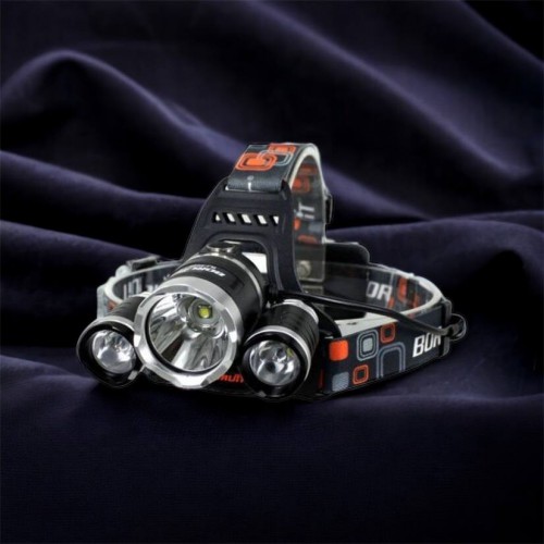 Ліхтар Police 3000-T6+2XPE (2х18650, 5 режимів, Zoom, 1500 люмен), Налобний ліхтар з лінзою