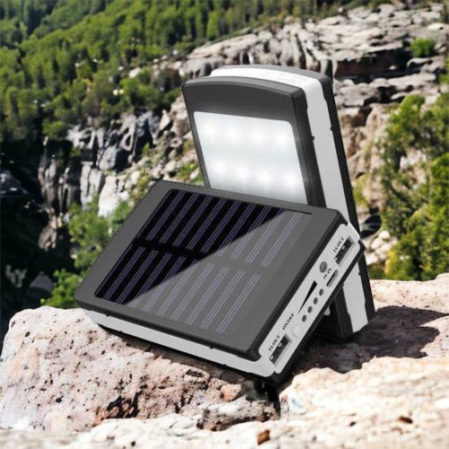 УМБ Power Bank Solar 90000 mAh мобільне зарядне з сонячною панеллю та лампою, Power Bank Charger Батарея
