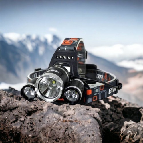 Ліхтар Police 3000-T6+2XPE (2х18650, 5 режимів, Zoom, 1500 люмен), Налобний ліхтар з лінзою