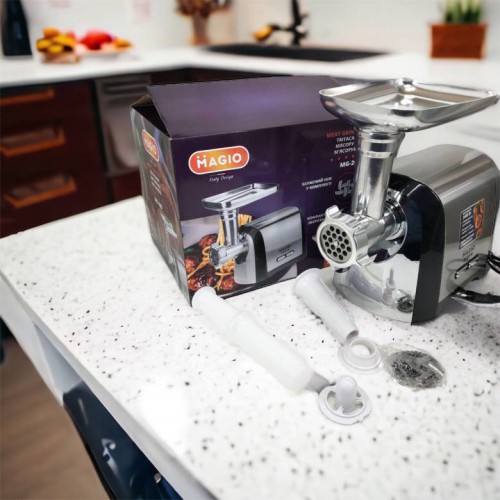М'ясорубка Magio MG-269, 2400 W, м'ясорубка електрична метал, м'ясорубка з металевим редуктором