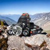 Ліхтар Police 3000-T6+2XPE (2х18650, 5 режимів, Zoom, 1500 люмен), Налобний ліхтар з лінзою