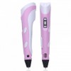 3D ручка Smart 3D Pen 2 c LCD дисплеєм, 3D ручка для розвитку уваги. Колір: рожевий