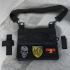 Сумка тактична чорна для скритого носіння з кобурою, чоловічий месенджер з кордури