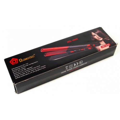 Плойка гофре 2 в 1 Domotec MS-4909, чорно-червоний, стайлер для завивки, стайлер для укладання