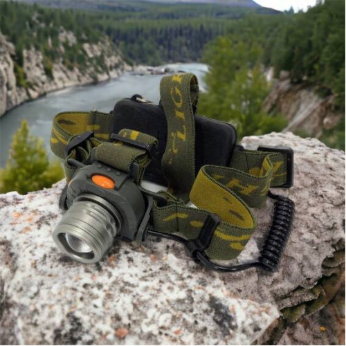 Налобний ліхтар тактичний Bailong BL-1505\602B SENSOR з датчиком руху, Ліхтарик налобний led