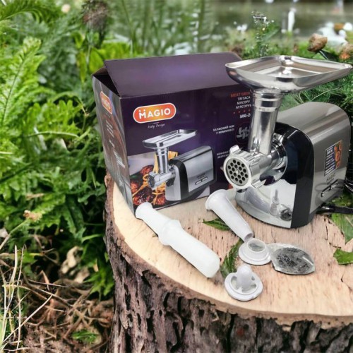 М'ясорубка Magio MG-269, 2400 W, м'ясорубка електрична метал, м'ясорубка з металевим редуктором
