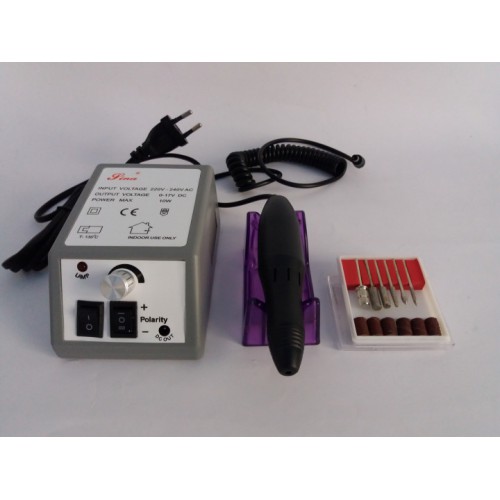 Фрезер для манікюру Beauty nail DM-14/2000, ручний фрезер для манікюру, для зняття гель лаку. Колір: сірий