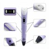 3D ручка Smart 3D Pen 2 c LCD дисплеєм, Ручка для об'ємного малювання, Дитяча 3д ручка. Колір: фіолетовий