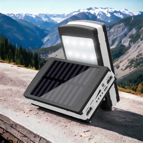 УМБ Power Bank Solar 90000 mAh мобільне зарядне з сонячною панеллю та лампою, Power Bank Charger Батарея