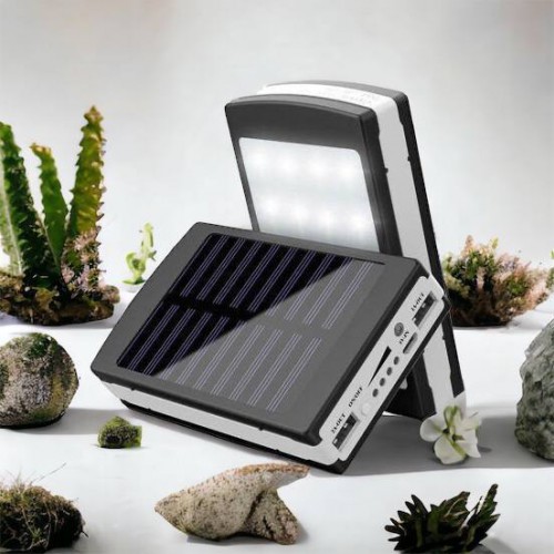 УМБ Power Bank Solar 90000 mAh мобільне зарядне з сонячною панеллю та лампою, Power Bank Charger Батарея