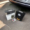 Автомобільний компресор 12V насос із ліхтариком, потужний насос для коліс автомобіля від прикурювача