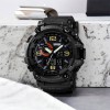 Годинник наручний чоловічий SKMEI 1520BK BLACK, армійський годинник протиударний. Колір: чорний