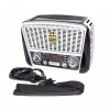 Радіоприймач Golon RX-455S USB / акумулятор сонячна панель FM радіо з mp3 програвачем. Колір: Сірий