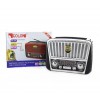 Радіоприймач Golon RX-455S USB / акумулятор сонячна панель FM радіо з mp3 програвачем. Колір: Сірий