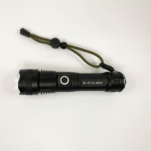 Ліхтар ручний Police X71A-HP50, ЗУ micro USB, 1x18650/3xAAA, zoom, індикація заряду, якісний ліхтарик
