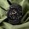 Годинник наручний чоловічий SKMEI 1520BK BLACK, армійський годинник протиударний. Колір: чорний