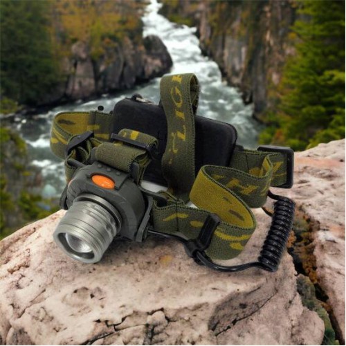 Налобний ліхтар тактичний Bailong BL-1505\602B SENSOR з датчиком руху, Ліхтарик налобний led