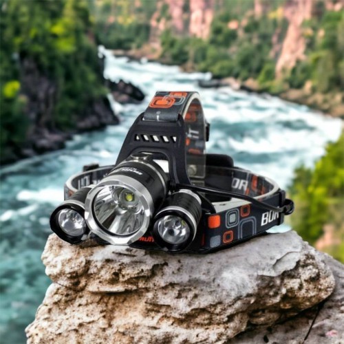 Ліхтар Police 3000-T6+2XPE (2х18650, 5 режимів, Zoom, 1500 люмен), Налобний ліхтар з лінзою