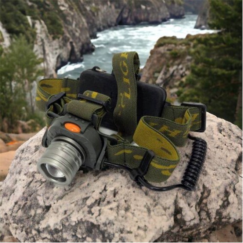 Налобний ліхтар тактичний Bailong BL-1505\602B SENSOR з датчиком руху, Ліхтарик налобний led
