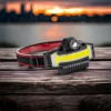 Налобний ліхтарик Bailong BL-W685-LTS+COB+RGB, 5 режимів, водостійкий, ударостійкий, USB кабель Type-c