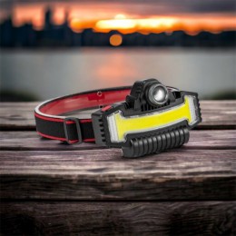 Налобний ліхтарик Bailong BL-W685-LTS+COB+RGB, 5 режимів, водостійкий, ударостійкий, USB кабель Type-c
