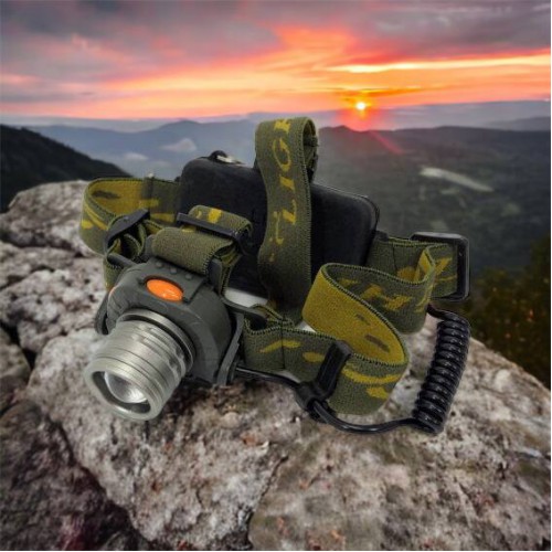 Налобний ліхтар тактичний Bailong BL-1505\602B SENSOR з датчиком руху, Ліхтарик налобний led