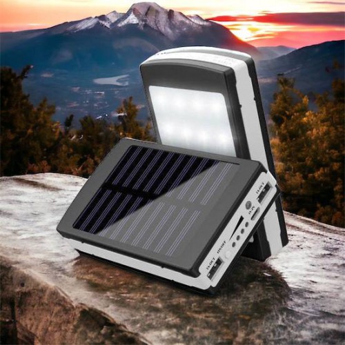 УМБ Power Bank Solar 90000 mAh мобільне зарядне з сонячною панеллю та лампою, Power Bank Charger Батарея